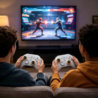 Manette de jeu GAMINJA pour Android/iOS/PC/NS/PS4/Véhicule Tesla/Boîtier TV – Vente en gros directe usine, prise en charge OEM/ODM