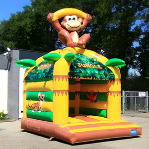 Château gonflable pour enfants à thème singe de la jungle, <span class=keywords><strong>petit</strong></span> modèle, prix de gros abordable, facile à installer, en vente - Product Image 1