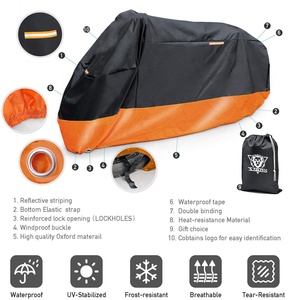 Copertura per moto protezione esterna impermeabile per tutte le stagioni precisione adatta fino a 108 pollici chopper e cruiser per bici da Tour - Product Image 6