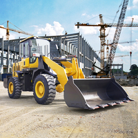 Radlader 1,5 Tonnen 2 Tonnen 3 Tonnen Mini-Frontlader HW-30 Schaufellader mit Holzgreifer