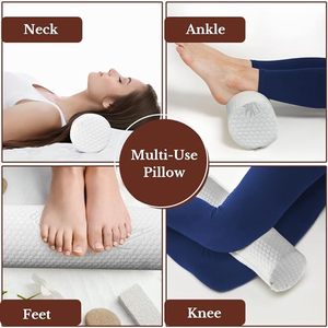 Rayon cổ CuộN gối cho sleeping2 gói bộ nhớ bọt tăng cường cổ tử cung vòng gối cho supportcylinder Ống gối giường - Product Image 2