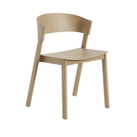 Fauteuil de salle à manger moderne en bois massif avec dossier et housse individuelle pour la maison