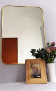 <span class=keywords><strong>Miroir</strong></span> mural décoratif moderne, verre rond, décoration de beauté moderne, bon marché, 1 pièce - Product Image 5