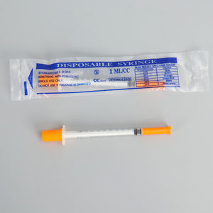 <span class=keywords><strong>Jeringa</strong></span> <span class=keywords><strong>de</strong></span> <span class=keywords><strong>Insulina</strong></span> <span class=keywords><strong>Naranja</strong></span> Desechable Médica <span class=keywords><strong>de</strong></span> Fábrica con Aguja - Product Image 6