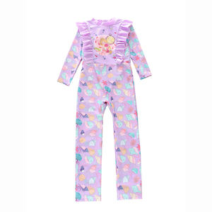Combinaison personnalisée pour enfants filles de 100 à 150cm, combinaison style éruptions cutanées, maillots de bain pour le surf - Product Image 3