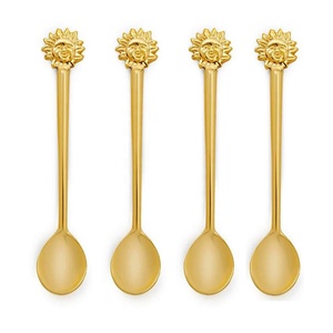 Tùy Chỉnh Thanh Lịch Bow Tie Thiết Kế Xử Lý Vàng Sa Mạc Muỗng Cái Nhìn Mới Nhất Trong Phong Cách Mới Trong Kim Loại Handmade Dao Kéo Muỗng Và Nĩa - Product Image 5