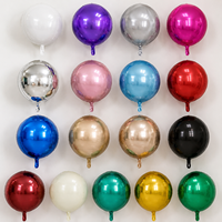 Ballons en aluminium Mylar de couleur unie, 18 pouces, ronds, pour la décoration d'événements, anniversaires, mariages, célébrations