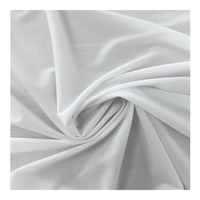 Tela Ecológica Interlock Lisa Elástica y Refrigerante Ultrafina 90% Poliéster 10% Spandex 110GSM para Vestidos, Ropa Deportiva, Forros y Trajes de Baño