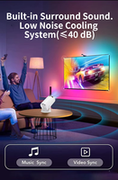 Nouveau projecteur intelligent portable de poche Android HY300 PRO 2026, 480p HD, faible bruit, sans fil, pour cinéma maison et affaires