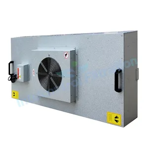 Venta caliente de alta calidad 110V campana de flujo de aire laminar marco galvanizado sala limpia FFU Unidad de filtro de ventilador flujo filtro HEPA