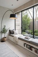 Cojín de ventana moderno personalizado, colchón de ventana de esponja suave para decoración de ventanas panorámicas de apartamentos