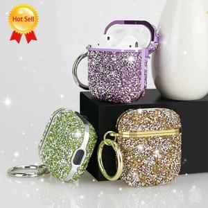 Новые блестящие Чехлы для Airpods Pro с крючком и брелоком для Airpods - Product Image 4