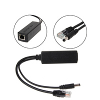 Sunsoont 48 volts convertisseur 12v injecteur interrupteur séparateur d'alimentation 48V à 12V rj45 DC 5.5mm 2.1 prise Poe