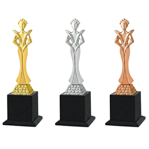 Trofeos y premios personalizados, trofeo metálico personalizado de gran venta, diseño gratuito con logotipo personalizado, trofeos deportivos - Product Image 1