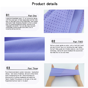 Bandeau <span class=keywords><strong>de</strong></span> sport fin et élastique unisexe pour la course et le yoga, en polyester, anti-transpiration, pour l'entraînement, avec logo personnalisé pour femmes et hommes - Product Image 2