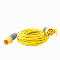 Câble d'extension industriel CEE/IEC 16A 110V 2P+E, cordon d'alimentation, IP44, câble PVC H05VV-F