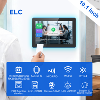 Tableta Android 14 para Sala de Reuniones, Montaje en Pared, RFID, POE, LED RGB, Compatible con APK, Tableta Android NFC Comercial