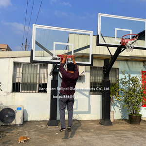 ระบบห่วงบาสเกตบอลเกรดเชิงพาณิชย์ ขนาด 72"x42" กระจกนิรภัย เสาเหล็กชุบสังกะสีแบบจุ่มร้อน มีบริการ OEM/ODM - Product Image 2