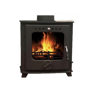 Estufa quemagrasas de madera para interiores, calentador de chimenea de 5kw, color negro, diseño gráfico, Independiente - Product Image 1