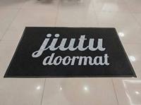 Tapis de Porte Personnalisé en PVC avec Logo, Tapis de Sol Carré en Mousse à Motif Imprimé, Tapis d'Accueil Robuste, Logo Personnalisé pour Portes, Emballage en Rouleau pour Bars et Magasins de Détail