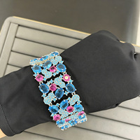Ensemble de bijoux de luxe haut de gamme euro-américain TIANSHE, bague ovale, boucles d'oreilles et bracelet, ensemble de 3 pièces pour femmes