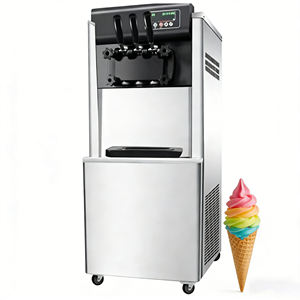 Nueva Máquina de Helado Suave para Uso Comercial en Carritos y Tiendas de Helados, Máquina de Helado Vertical de Tres Asas - Product Image 6