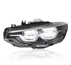 Faro Anteriore per Auto BMW Serie 4 F32 F82 2013-2020, Gruppo LED Bicolore Giallo e Bianco DRL ad Alta Luminosità - Product Image 4