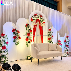 Arco de Metal Personalizable LEDA para Eventos en Interiores, Fondo de Hierro Blanco para Bodas - Product Image 2