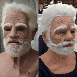 Máscara <span class=keywords><strong>de</strong></span> Látex Realista <span class=keywords><strong>de</strong></span> Bruja y Anciano para Halloween, Máscara <span class=keywords><strong>de</strong></span> Terror para Fiestas <span class=keywords><strong>de</strong></span> Disfraces, Impresa con Letras, para Mayores <span class=keywords><strong>de</strong></span> 18 Años, Marca Elonna - Product Image 3