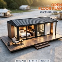 Maison modulaire préfabriquée en acier léger, design moderne de luxe, étanche, pour hôtel, appartement, villa, vie en plein air