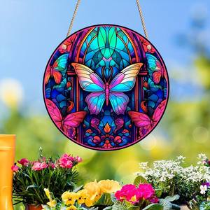 SHUANGYUAN تصميم جديد زينة عيد الميلاد قلادة الاكريليك تصميم مخصص زخرفة عيد الميلاد الاكريليك - Product Image 4