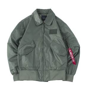 Primavera Dropship tattico di alta qualità CWU 45P Bomber Jacket uomo volo Baseball Top verde nero B3 Air pilota di volo - Product Image 3