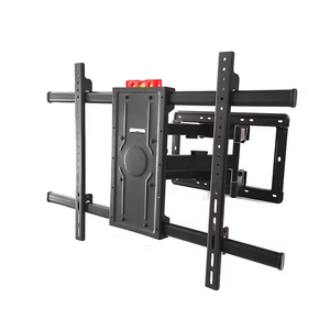 Supporto <span class=keywords><strong>TV</strong></span> da Parete in Acciaio con <span class=keywords><strong>Braccio</strong></span> Lungo Pieghevole, Movimento Completo, Capacità 100KG, per Schermi 75-120 Pollici, Nero, Certificato CE - Product Image 2