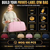 Sac de sport imperméable à étiquette privée avec poche de séparation humide/sec pour le fitness, la natation et les voyages de week-end