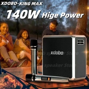 Xdobo KingMax 140w yüksek güç hattı dizi açık taşınabilir hoparlör ev sineması subwoofer ile Loud Karaoke mikrofon - Product Image 3