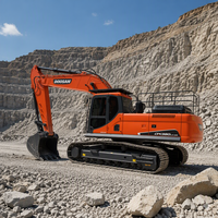 Excavatrice sur chenilles d'occasion de haute qualité Doosan DX380LC-9C de 38 tonnes, godet de 1,9 m, puissance de 209 kW, prête pour une expédition immédiate
