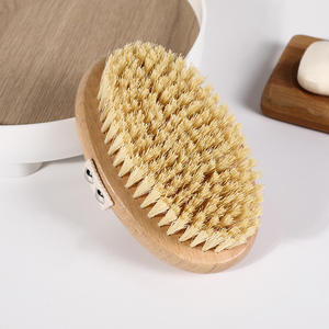 Brosse de bain en bois, brosse de bain en bambou, brosse sèche en poils de porc en bois de frêne, brosse de <span class=keywords><strong>massage</strong></span> en bois de hêtre - Product Image 1