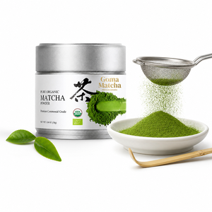 Authentic Uji Grade Matcha Powder Ceremonial Grade Premium Quality Stone Ground Pure Green <b>Tea</b> In Traditional Metal <b>Tin</b> - Product Image 2