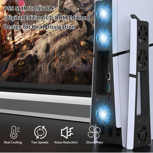 <span class=keywords><strong>Precio</strong></span> de fabricación, accesorios para videojuegos, sistema de refrigeración eficiente, ventilador enfriador con luz LED para <span class=keywords><strong>PS5</strong></span> Disc <span class=keywords><strong>Digital</strong></span> Edition - Product Image 2