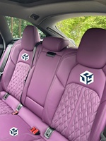 Accessoire de décoration intérieure de luxe de bonne qualité, housse de siège de voiture universelle en cuir pour la protection