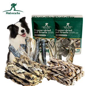 Snacks para Perros de Piel de Salmón Seca al por Mayor Directo de Fábrica, Bocadillos Naturales para Mascotas con Alto Contenido de Proteínas - Product Image 1