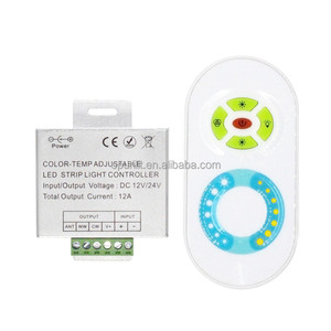 Nhà máy Giá Tốt 12V 24V 12A vỏ nhôm <span class=keywords><strong>RF</strong></span> cảm ứng 5 phím <span class=keywords><strong>RGB</strong></span> điều khiển không dây điều khiển từ xa 5050 <span class=keywords><strong>RGB</strong></span> LED Strip dimmer - Product Image 3