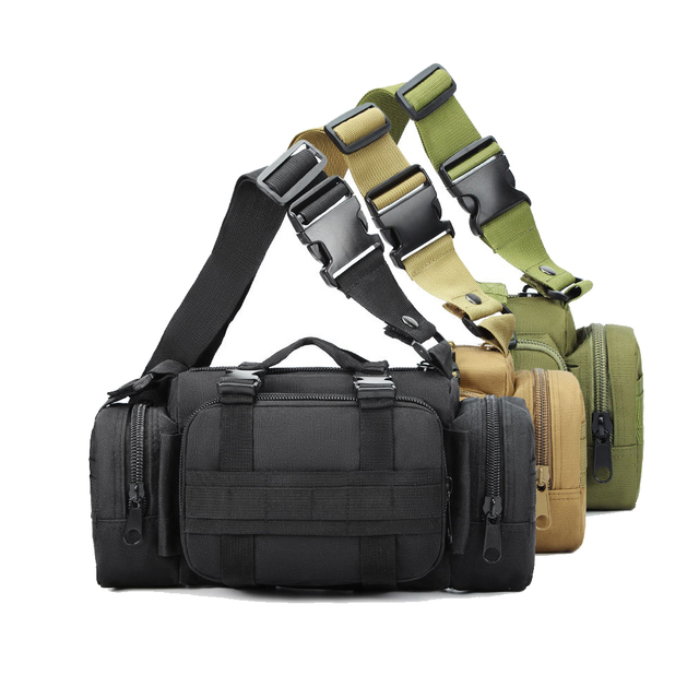 Stock Tactical Bag Molle Backpack Outdoor Bumbag  Shoulder Bag Hip Pack Camera Bag for Fishing Hunting Camping