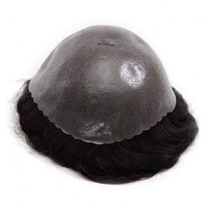Protesi Capillare Maschile con Base in Pelle Completa 0.10-0.12mm, Acconciatura per Uomini con Capelli Sottili, Fornitore di Sistemi Capillari per Uomini - Product Image 3