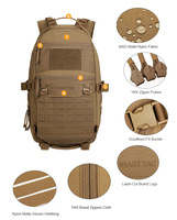 Sac à dos tactique MOLLE MASTTAC MS7503 3 jours, sac de randonnée durable pour le sport de plein air, équipement de chasse imperméable en nylon, sac camouflage