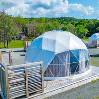 Dôme géodésique moderne de qualité commerciale Bolin, tente quatre saisons imperméable et résistante au vent, maison dôme pour glamping de vacances