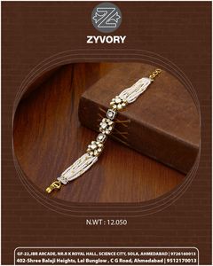 Kundan <b>Charm</b> <b>Bracelet</b> Gold Plated Pearl <b>Beaded</b> Jewelry <b>Bracelet</b> for Women Party Wear - Product Image 2
