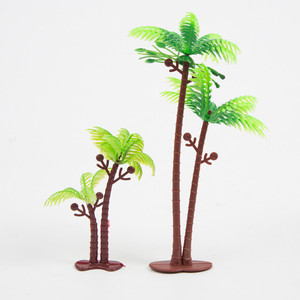 Plastic Coconut <b>Tree</b> Model Miniature Cake <b>Toppers</b> For Birthday Themed Party Decorations Reusable - Product Image 1