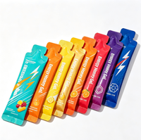 Emballage personnalisé pour gel énergétique laminé 10g 12g 2ml 5ml 10ml, sachets thermoscellés pour poudre d'électrolyte