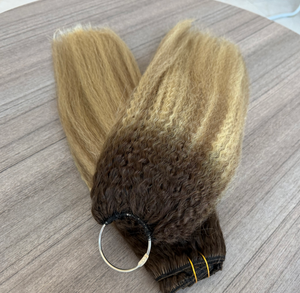 Nouvelle Tendance 2026 – Extensions de Cheveux Humains 100% Naturels, Ondulés et Raides, Effet Plume, Couleur Balayage T2-p18/60, 18 Pouces, pour Crochet - Product Image 5